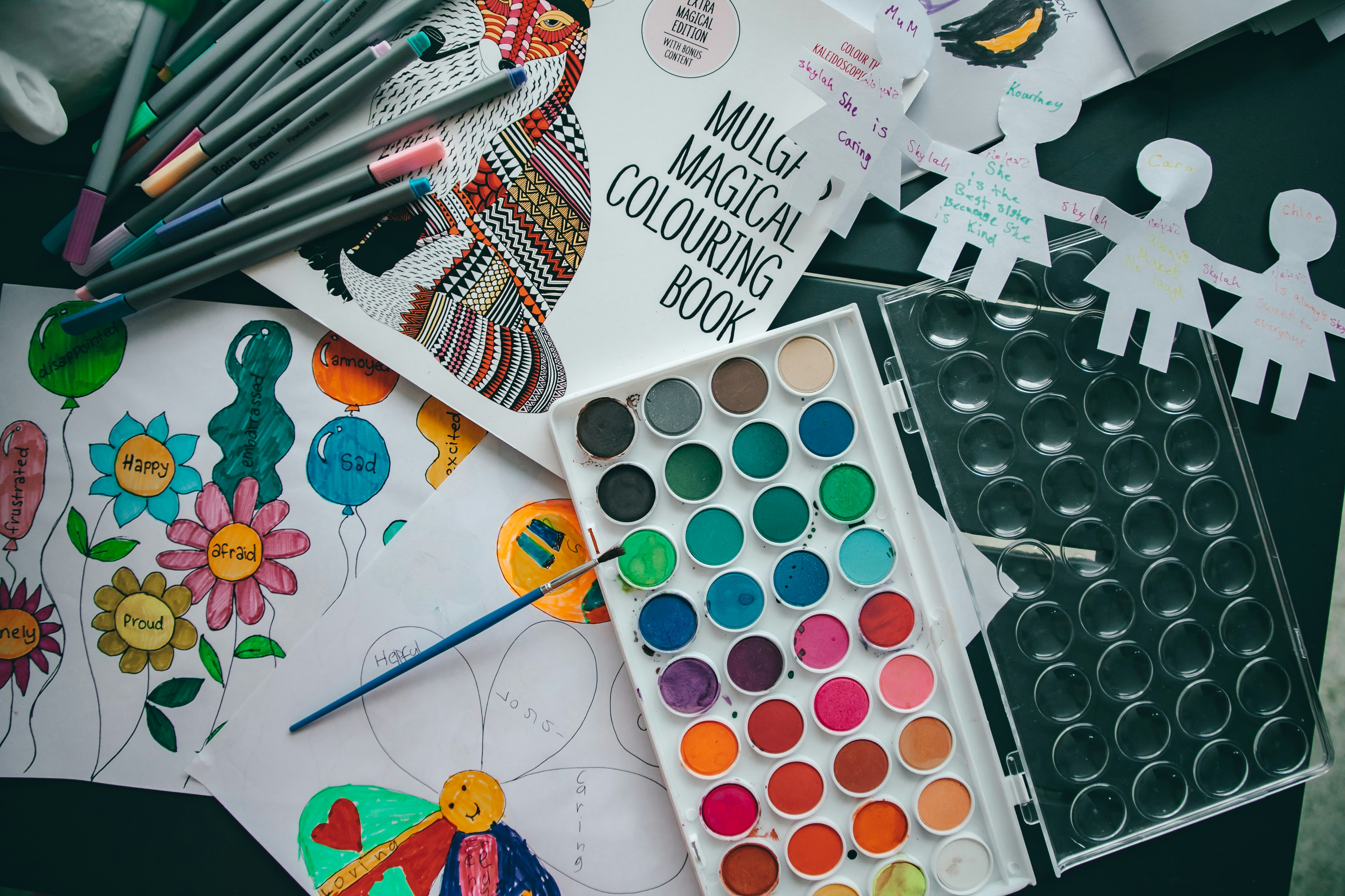 Área de arte y pinturas
